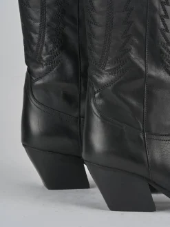 Clearance Stivali tacco 7cm pelle Donna Stivali Tacco Alto