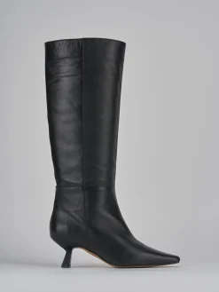 Stivali tacco 5cm pelle Donna Stivali Tacco Alto