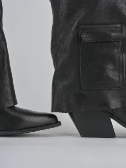 Discount Stivali tacco 7cm pelle Donna Stivali Tacco Alto