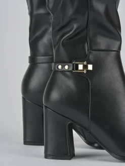 Outlet Stivali tacco 7cm pelle Donna Stivali Tacco Alto