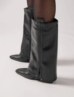 Best Stivali tacco 10cm pelle sostenibile Donna Stivali Tacco Alto