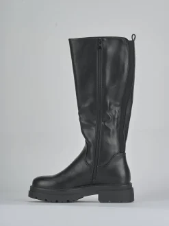 Online Stivali tacco 1cm pelle sostenibile Donna Stivali Tacco Basso