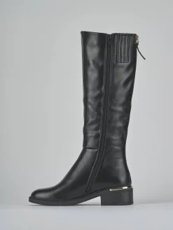 Stivali tacco 4cm pelle sostenibile Donna Stivali Tacco Basso