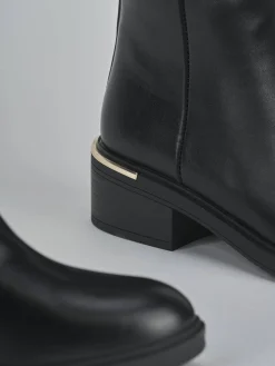 Stivali tacco 4cm pelle sostenibile Donna Stivali Tacco Basso