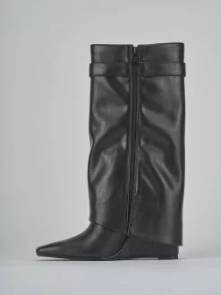 Outlet Stivali tacco 10cm pelle sostenibile Donna Stivali Tacco Alto