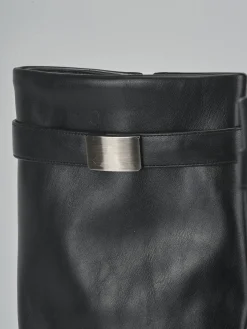 Outlet Stivali tacco 10cm pelle sostenibile Donna Stivali Tacco Alto