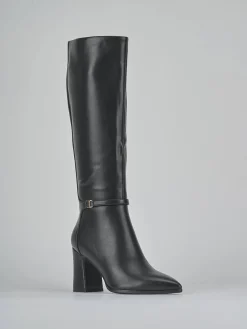 Outlet Stivali tacco 9cm pelle sostenibile Donna Stivali Tacco Alto