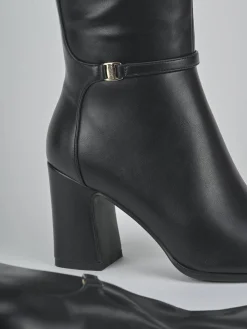 Outlet Stivali tacco 9cm pelle sostenibile Donna Stivali Tacco Alto