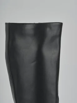 Outlet Stivali tacco 9cm pelle sostenibile Donna Stivali Tacco Alto