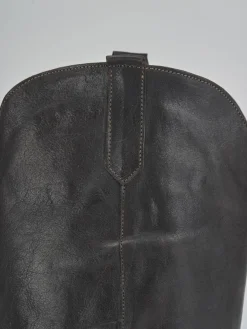 Hot Stivali tacco 2cm pelle testa Donna Stivali Tacco Basso