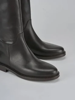 Best Stivali tacco 2cm pelle testa Donna Stivali Tacco Basso