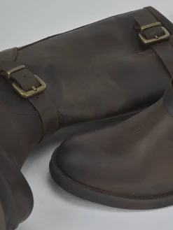 New Stivali tacco 3cm pelle testa Donna Stivali Tacco Basso