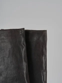 Outlet Stivali tacco 6cm pelle testa Donna Stivali Tacco Alto