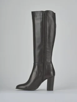 Online Stivali tacco 8cm pelle testa Donna Stivali Tacco Alto