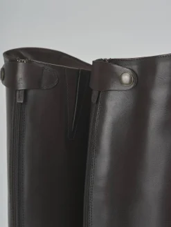 Stivali tacco 5cm pelle testa Donna Stivali Tacco Alto