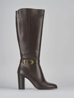 New Stivali tacco 8cm pelle testa Donna Stivali Tacco Alto