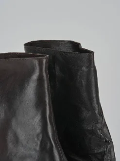 New Stivali tacco 7cm pelle testa Donna Stivali Tacco Alto