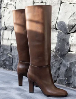 Best Stivali tacco 9cm pelle testa Donna Stivali Tacco Alto