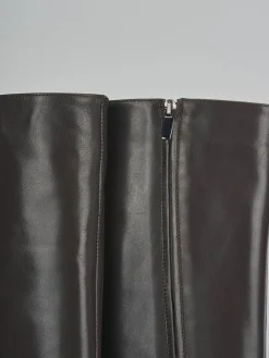 Best Stivali tacco 2cm pelle testa Donna Stivali Tacco Basso