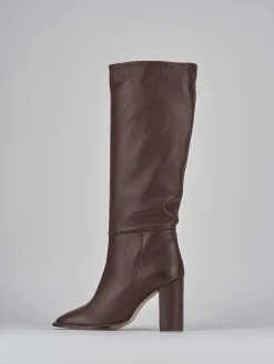 New Stivali tacco 9cm pelle testa Donna Stivali Tacco Alto