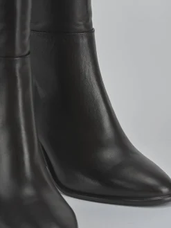 New Stivali tacco 9cm pelle testa Donna Stivali Tacco Alto