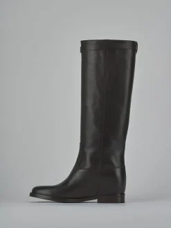 Stivali tacco 2cm pelle testa Donna Stivali Tacco Basso