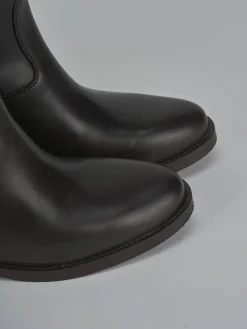 Stivali tacco 2cm pelle testa Donna Stivali Tacco Basso