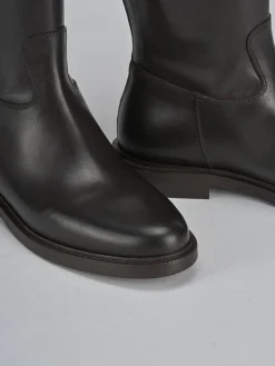 Best Stivali tacco 2cm pelle testa Donna Stivali Tacco Basso