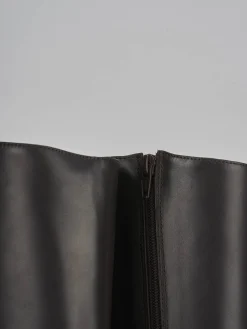 New Stivali tacco 2cm pelle testa Donna Stivali Tacco Basso