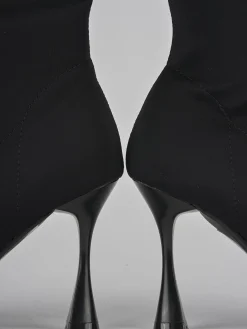 Discount Stivali tacco 8cm tessuto Donna Stivali Tacco Alto