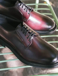 Online Stringate pelle bordo' Uomo Stringate