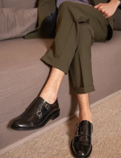 Clearance Stringate pelle Uomo Stringate