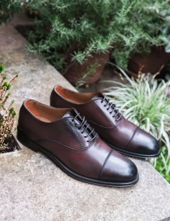 Clearance Stringate pelle testa Uomo Stringate