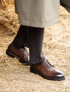 Discount Stringate pelle testa Uomo Stringate