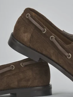 Hot Stringate tacco 1cm camoscio testa Donna Stringate