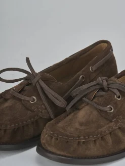 Hot Stringate tacco 1cm camoscio testa Donna Stringate