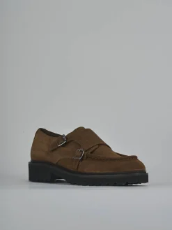 Online Stringate tacco 2cm camoscio Donna Stringate