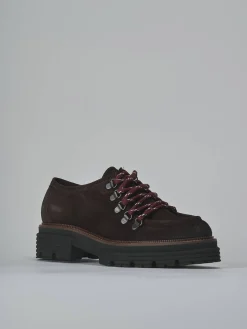 Clearance Stringate tacco 3cm camoscio testa Donna Stringate