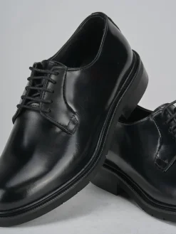 Discount Stringate tacco 2cm pelle Donna Stringate