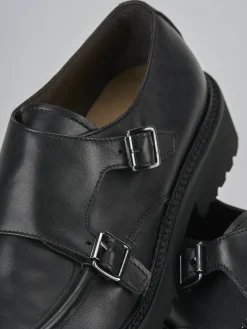 Clearance Stringate tacco 3cm pelle Donna Stringate