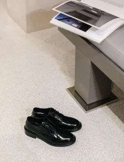 Sale Stringate tacco 2cm pelle Donna Stringate