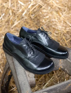 Sale Stringate tacco 1cm pelle Donna Stringate