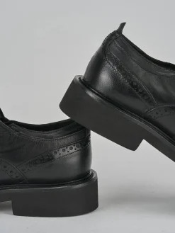 Outlet Stringate tacco 2cm pelle Donna Stringate