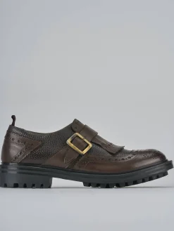 Hot Stringate tacco 2cm pelle testa Donna Stringate