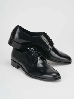 Clearance Stringate tacco 1cm pelle Uomo Stringate