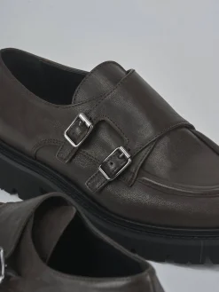 Discount Stringate tacco 2cm pelle testa Donna Stringate