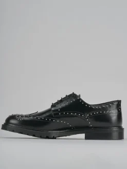 Clearance Stringate tacco 2cm pelle Donna Stringate