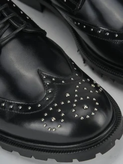 Clearance Stringate tacco 2cm pelle Donna Stringate