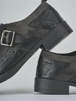 Outlet Stringate tacco 2cm pelle Donna Stringate