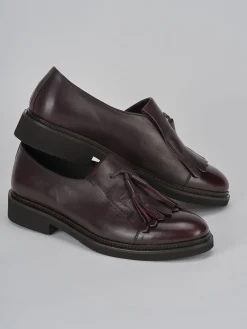 Clearance Stringate tacco 2cm pelle bordo' Donna Stringate